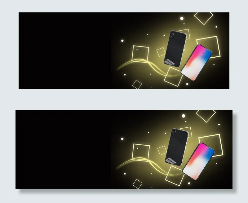 黑色科技感iPhone8上市banner(1920*700px 	       )psd模版下载