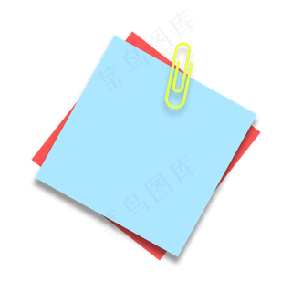 手绘水彩彩色便签纸