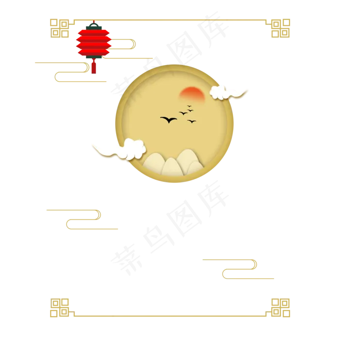 重阳节边框底纹,免抠元素(2000*2000px 300 dpi )psd模版下载