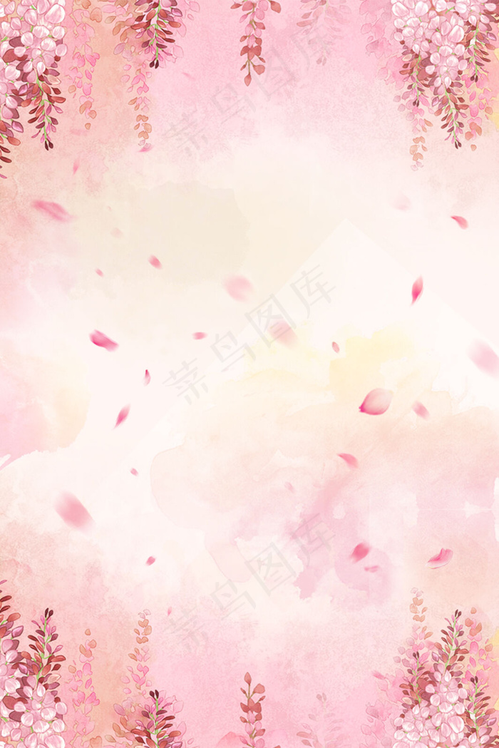 妇女节复古粉色海报背景背景图片素材
