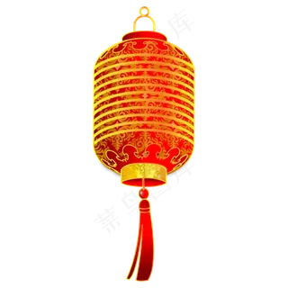 新年节日灯笼装饰,免抠元素