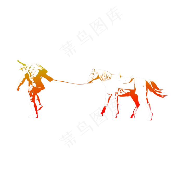 长征人物剪影png图(2000X2000(DPI:300))psd模版下载