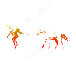 长征人物剪影png图