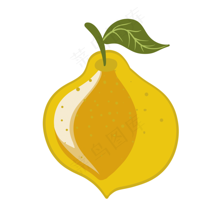 水果柠檬手绘卡通元素