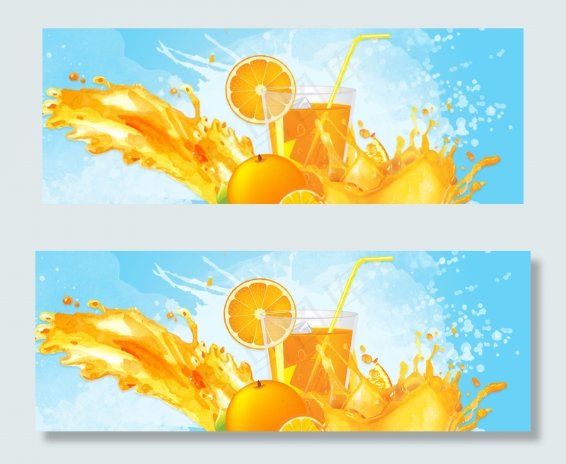 夏季柠檬水果背景