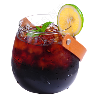 深褐色冰咖啡,免抠元素