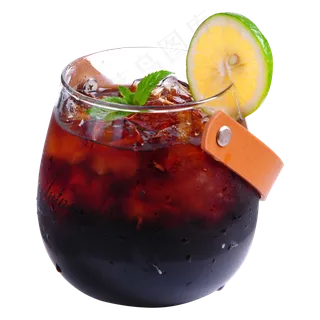 深褐色冰咖啡,免抠元素