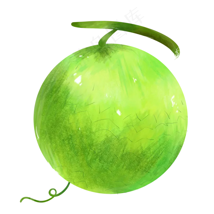 绿色美味哈密瓜(2000X2000(DPI:300))psd模版下载
