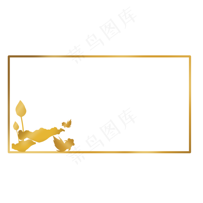 荷花边框(2000X2000(DPI:299))psd模版下载
