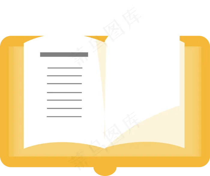 矢量图展开的书本ai矢量模版下载