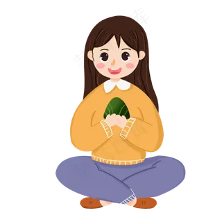 清新端午节吃粽子习俗