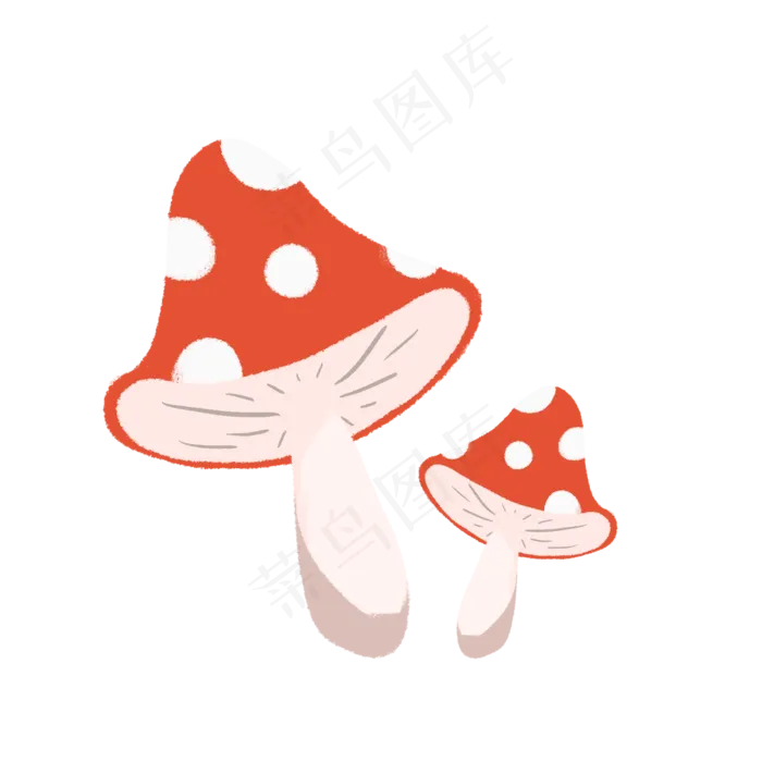 红色的斑点蘑菇(2000X2000(DPI:300))psd模版下载