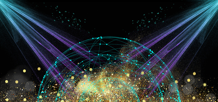 企业会议科技*梦想无限舞台背景