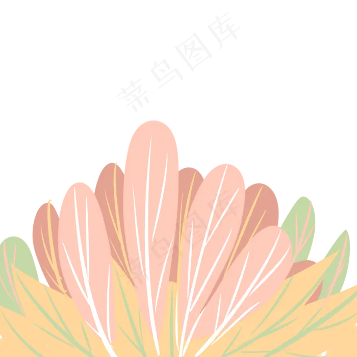 粉色树叶特色草地(2500X2500(DPI:600))psd模版下载