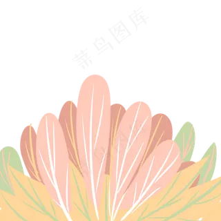 粉色树叶特色草地