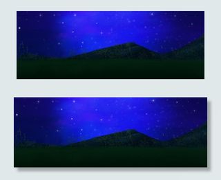 夜空中明亮的星星