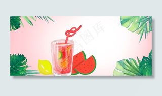 夏日降暑清凉饮料水果