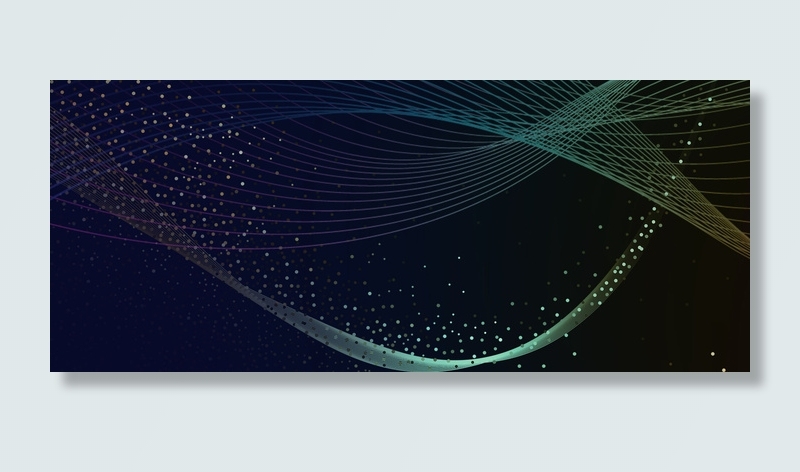 蓝色科技海报banner背景