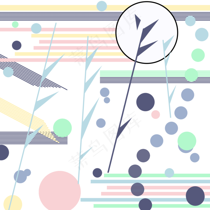 彩色卡通印花装饰图,免抠元素(2000*2000px 300 dpi )psd模版下载