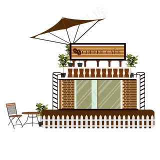 扁平下午茶咖啡厅