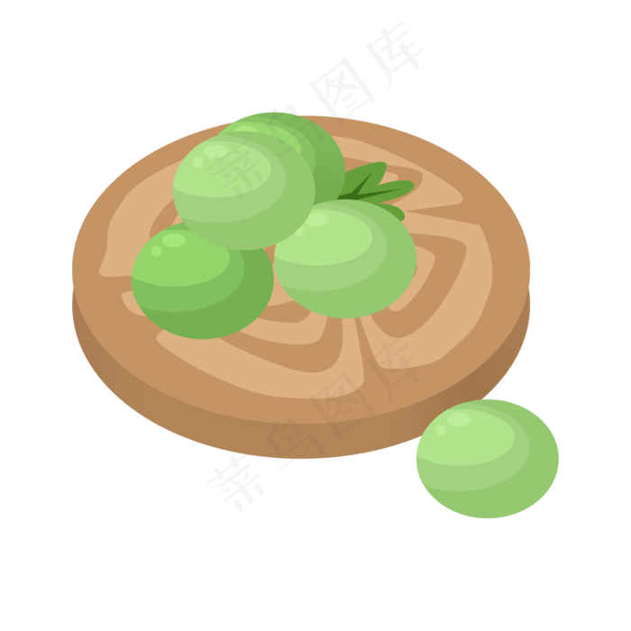 清明节的食物插画