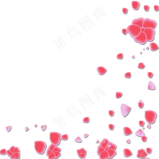 浪漫的水晶玫瑰花瓣