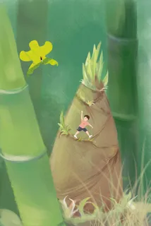 清明节竹子踏青放风筝