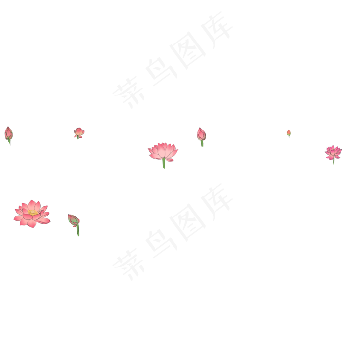 唯美粉色荷花(2000X2000(DPI:300))psd模版下载
