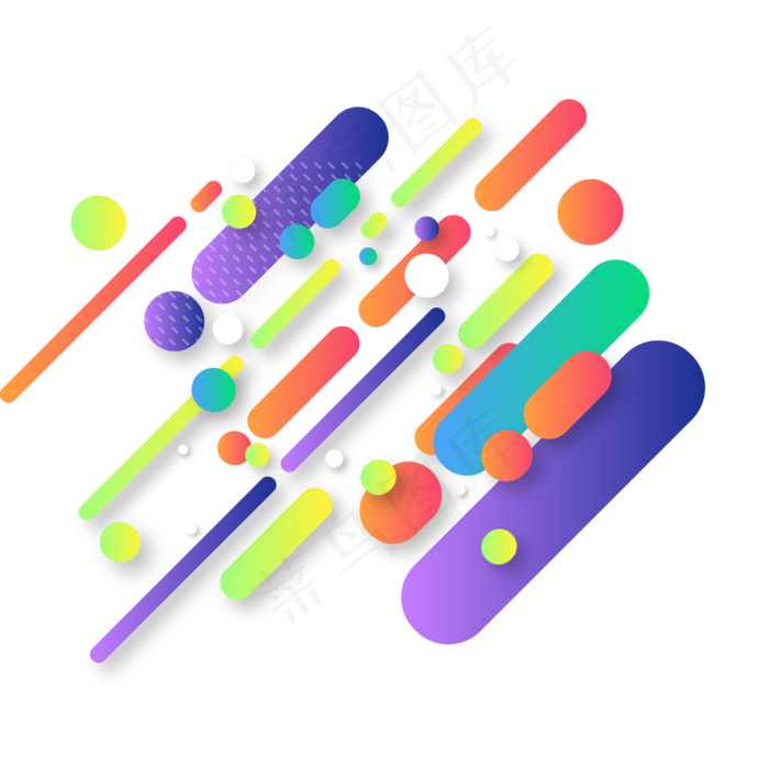 618电商banner渐变装饰矢量素材