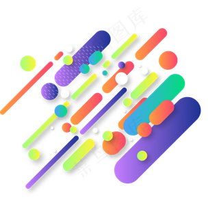 618电商banner渐变装饰矢量素材