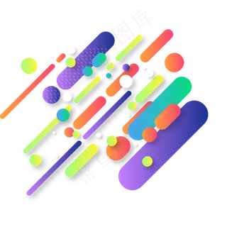 618电商banner渐变装饰矢量素材