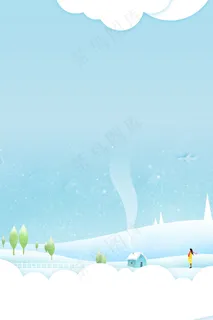 二十四节气大寒背景素材