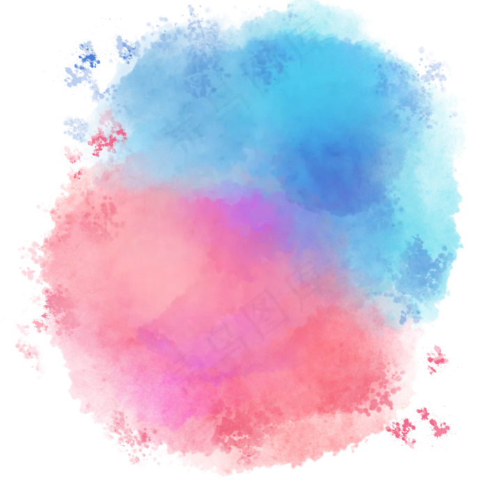 蓝色紫色晕染效果(2000X2000(DPI:300))psd模版下载