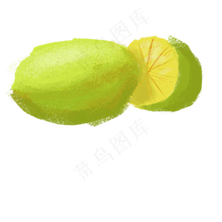 切开的新鲜桔子免抠图