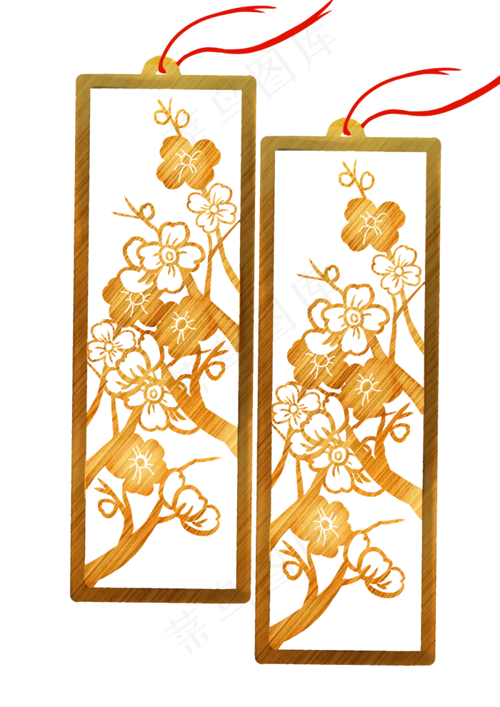 花纹书签(2480X3508(DPI:299))psd模版下载