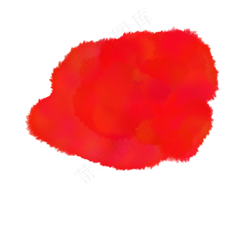 红色涂料水彩