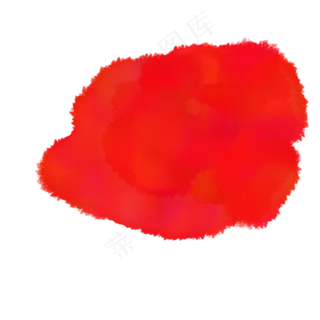 红色涂料水彩