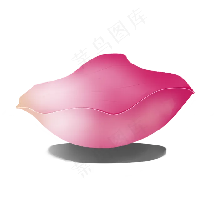 一朵落地粉色花瓣(2000X2000(DPI:299))psd模版下载