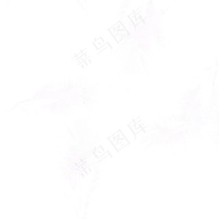 唯美白色羽毛元素,免抠元素