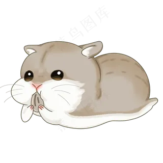 可爱小动物仓鼠,免抠元素