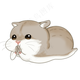 可爱小动物仓鼠,免抠元素