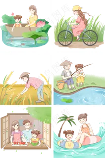 24节气夏天节气套图 24节气夏天节气套图