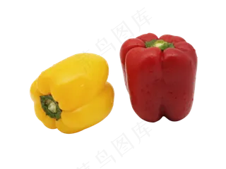 蔬菜彩椒红黄两色,免抠元素