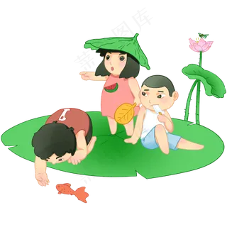 夏天夏日盛夏荷叶