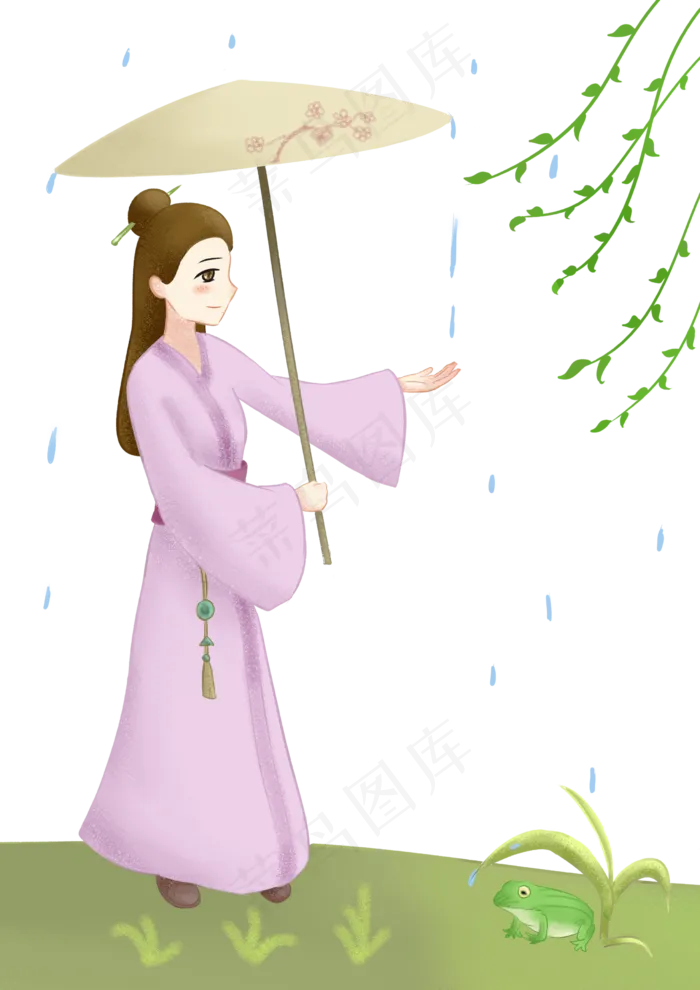 立夏柳条女孩