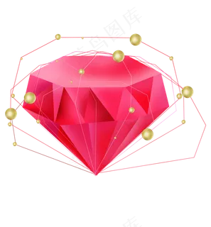 粉色不规则砖石