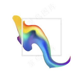 618电商流体渐变主题装饰素材