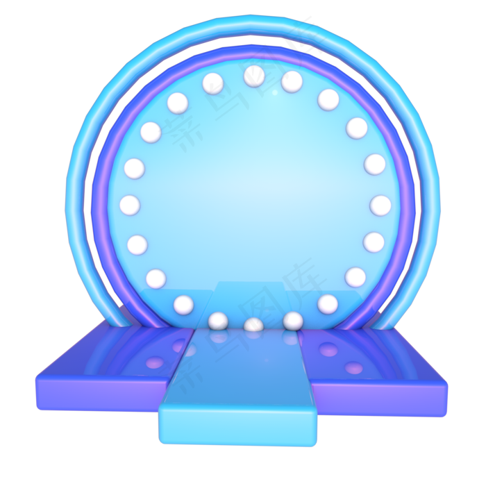 紫色蓝色618促销