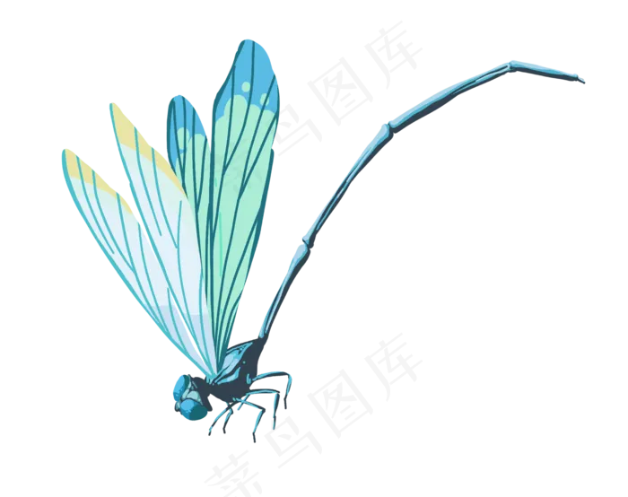 绿色户外蜻蜓(2528X2000(DPI:300))psd模版下载