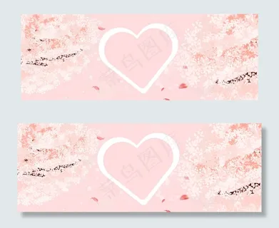 感恩节文艺爱心小清新粉色banner 感恩节文艺爱心小清新粉色banner